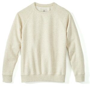Flint & Tinder Huckberry Men’s Confetti Cream Speckle Fleece Crewneck- Large